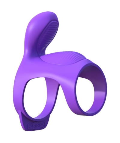 FANTASY DOUBLE C-RINGZ Funda para el pene para parejas con vibración