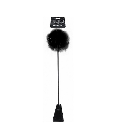 FEATHER CROP FUSTA Edicion limitada fusta con pluma negra