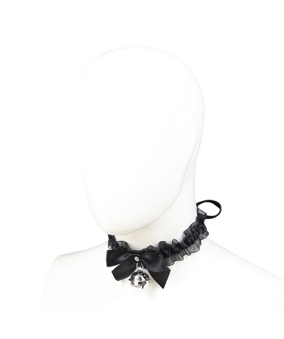 COLLAR FETISH DE ENCAJES Collar fetish elegante para juegos íntimos excitantes