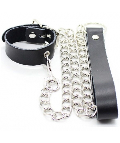 DOMINANTLEASH Collar con correa para pene para juegos sexuales