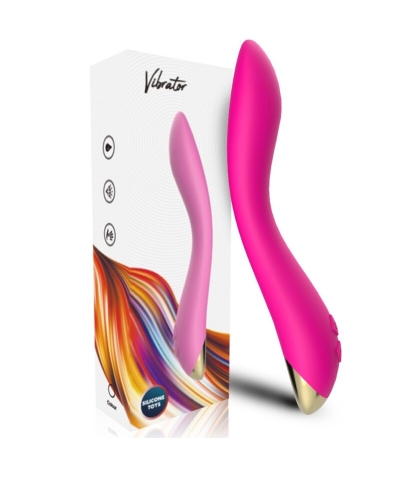 FLAMINGO VIBRADOR MULTIPOSICIO Vibrador ergonómico de silicona premium y abs