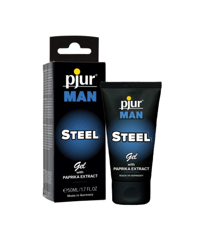 PJUR MAN STEEL Gel para masajes estimulantes masculino, revitalizante y placentero