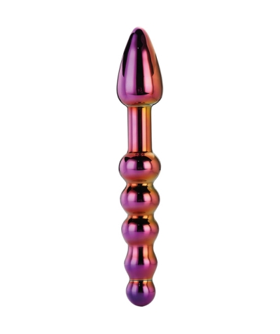 GLAMOUR GLASS RIDGED Dildo anal de vidrio con diseño ridged