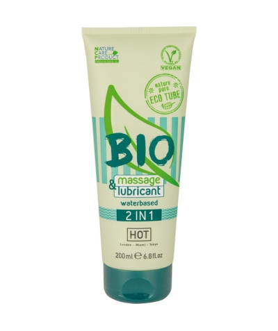 HOT BIO Lubricante de base de agua y gel de masaje