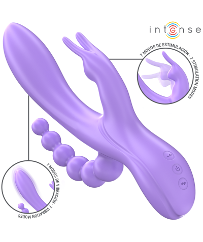 MIKO TRIPLE Vibrador rabbit y estimulación anal