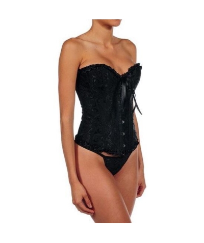 INTIMAX ATENEA Sexy corset negro con tanga