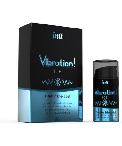 INTT VIBRATION STRAWBERRY Gel de saveur avec effet de vibration pour les deux sexes