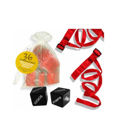 KIT BOLSA Con 2 ataduras rojas y 36 combinaciones de amor