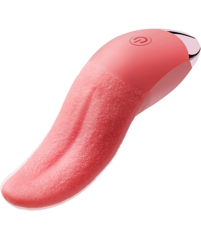 LENGUA VIBRADOR &AMP;AMP;  Vibrador ergonomico de silicona com nove padrões vibratórios.