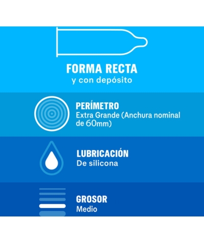 DUREX NATURAL XL Los preservativos más grandes de la gama durex