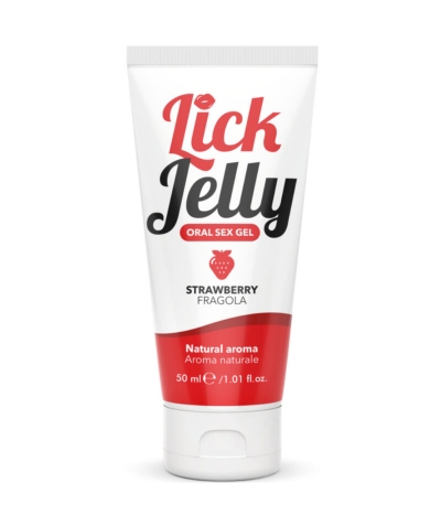 LICK JELLY Gel sensual con aroma frutal. Hidratante, sabor refinado