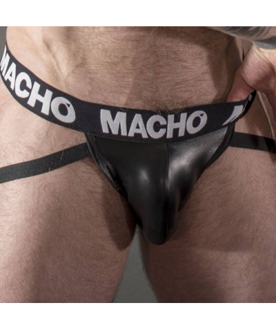 MACHO  STRAP Jockstrap sensual de polipiel elástica con colores audaces