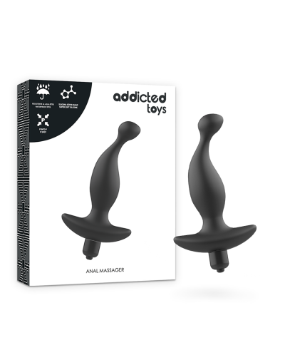 MASAJEADOR ANAL CON VIBRACIÓN Masajeador anal y prostático de silicona premium