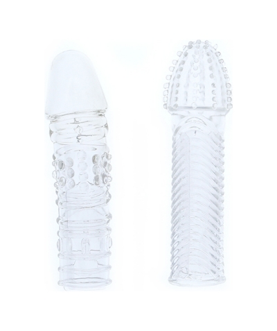 MENZSTUFF  PENIS EXTENDER Extensor de pênis transparente com nós estimulantes.