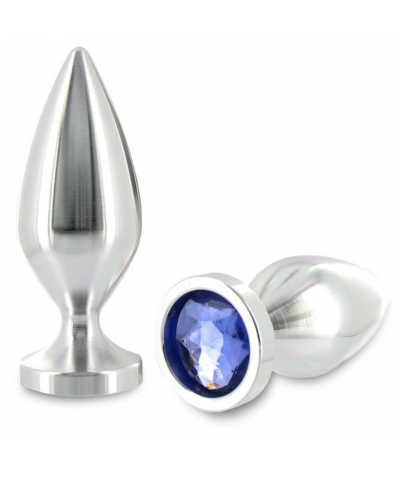 METALHARD  TOUCH Plug anal de aluminio con cristal. elegante y placentero para estimulación anal