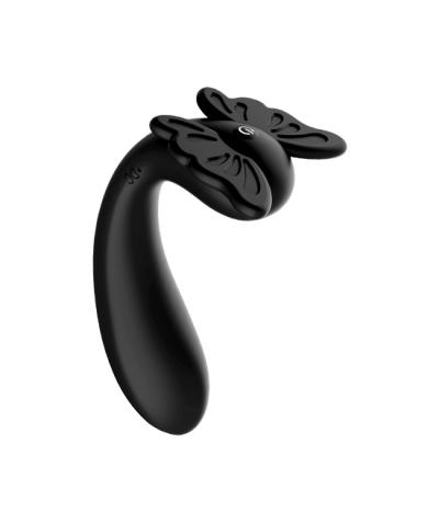 BLACK BUTTERFLY G Vibrador punto G curvado, 12 vibraciones, recargable, seguro