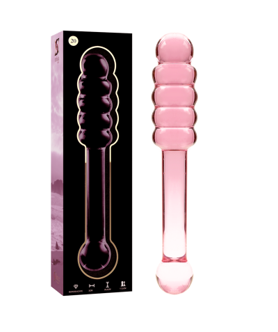 DILDO CRISTAL BOROSILICATO 20 Plug anal de cristal da nebula. obra-prima.