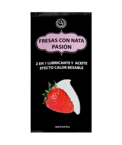 DELICIA ARDIENTE Lubricante con aroma a fresas con nata