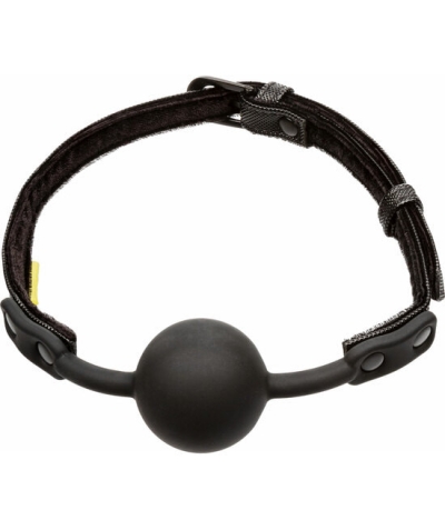 BOUNDLESS BALL GAG Mordaza negra ajustable con interior suave