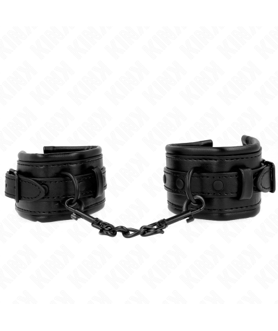 MUÑEQUERAS AJUSTABLE NEGRO 20- Bracelets bdsm de haute qualité, style et fonctionnalité.