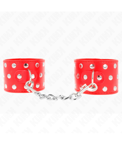 AJUSTABLE ROJO 19-2 Pulseiras bdsm elegantes, seguras e confortáveis.