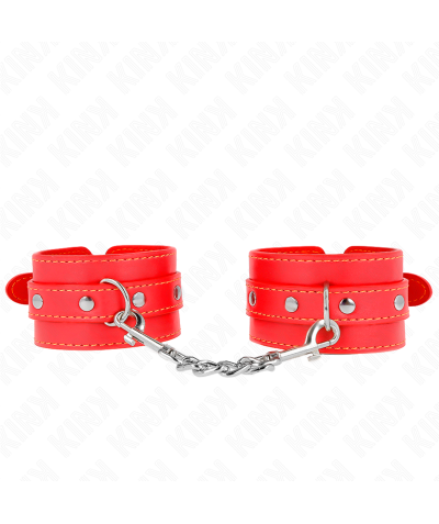 MUÑEQUERAS FINAS ROJO AJUSTABL Pulseiras bdsm kink: estilo, conforto, controle e segurança.