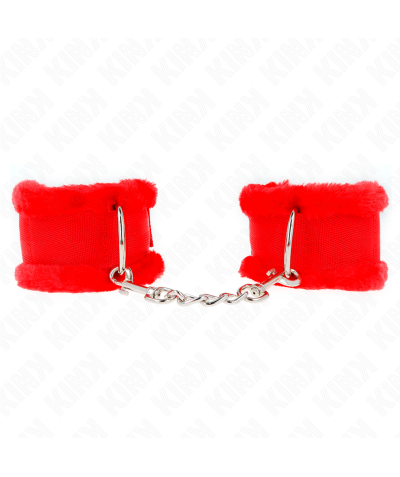 MUÑEQUERAS FORRADA ROJO AJUSTA Muñequeras BDSM KINK: Estilo, comodidad y control óptimo