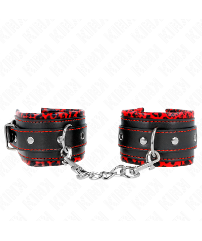 MUÑEQUERAS FORRADAS ROJO / NEG Fasce da polso bdsm: controllo, sicurezza, comfort e stile.