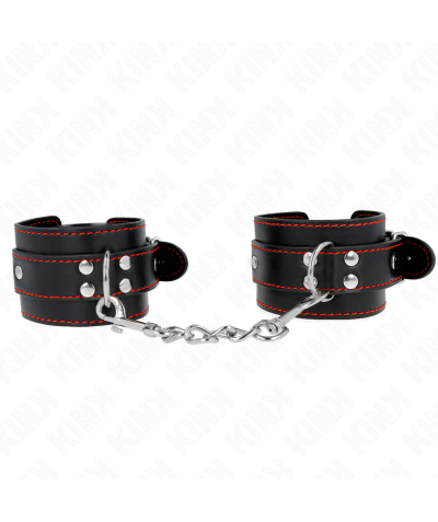 MUÑEQUERAS NEGRO CON DETALLES  Pulseiras bdsm da kink: estilo, conforto e controle.