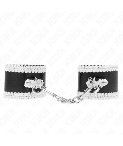 MUÑEQUERAS NEGRO CON ENCAJE DE Pulseiras bdsm: estilo, conforto e controle para sessões.