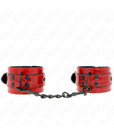 MUÑEQUERAS ROJO OSCURO 23 X 5  Manchettes bdsm de kink: style, confort et sécurité