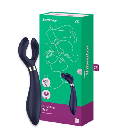 SATISFYER ENDLESS FUN Vibrador versátil com 100 combinações vibratórias.