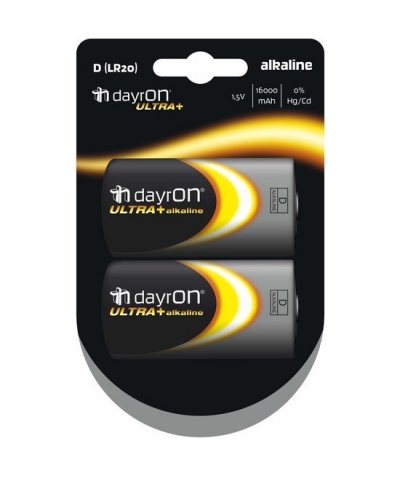 PILA LR 20 ALKALINE Alcalina lr20 1,5v dayron pack 2