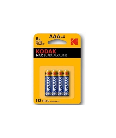 SÚPER MAX KODAK Pilas aaa alcalinas para dispositivos electrónicos