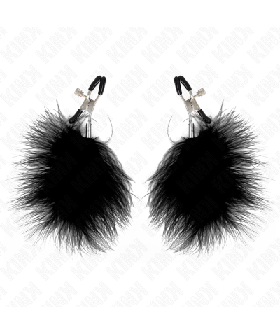 KINK FEATHER Pinzas para pezones KINK con plumas estimuladoras