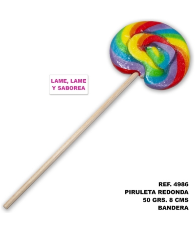 LOLLIPOP PRIDE Pirulito com a bandeira do orgulho em vários formatos