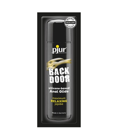 PJUR BACK DOOR GEL RELAJANTE A Lubricante anal de silicona con jojoba, relajante y monodosis