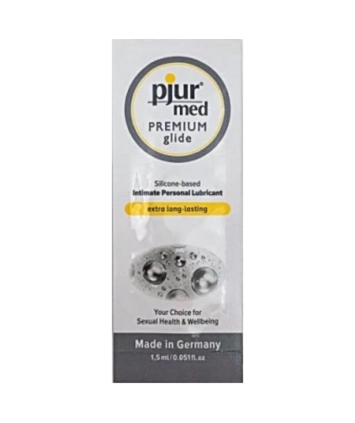 PJUR MED LUBRICANTE SILICONA 1 Lubricante monodosis duradero y suave para piel sensible