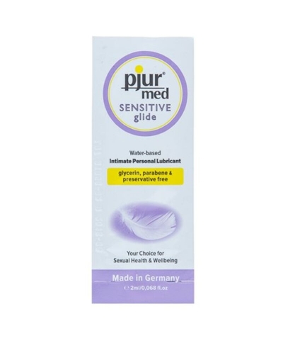 MED SENSITIVE GLIDE MONODOSIS  Lubricante monodosis natural para pieles sensibles, 2 ml