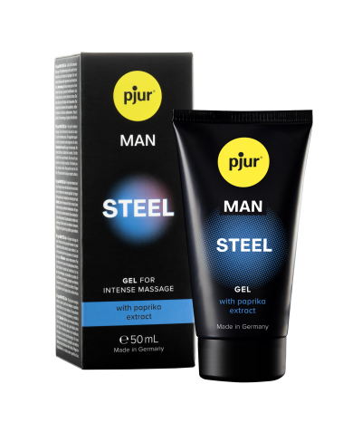 PJUR MAN STEEL Gel para masajes masculinos con extracto de paprika y mentol