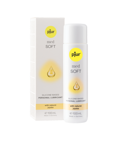 PJUR MED SOFT GLIDE Lubricante de silicona para piel sensible, con jojoba, suave