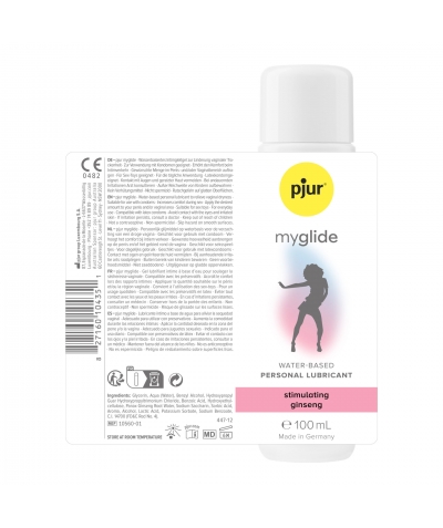 PJUR MYGLIDE Lubricante de base acuosa con efecto calor y Ginseng