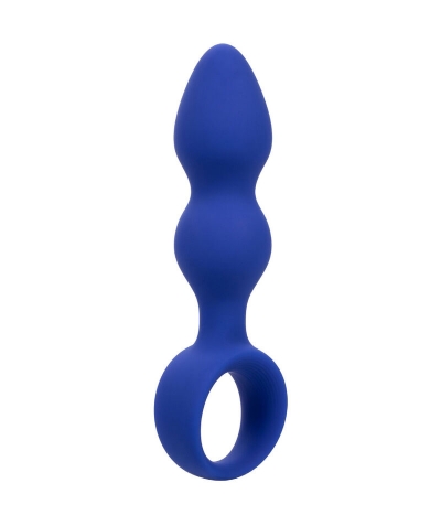 PLUG ANAL AVANZADO AZUL Sonda perlada flexível para estimulação anal avançada