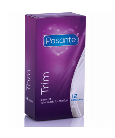 TRIM SMALL Condones pasante trim: ajuste pequeño, liso