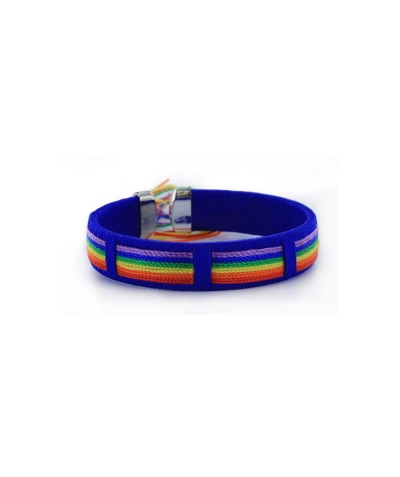 PULSERA 6 HILOS BANDERA LGBT+ Pulsera colorida que muestra orgullo lgbt+