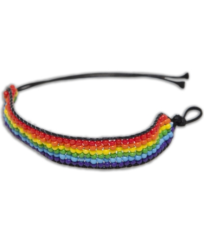 PULSERA MUCHAS BOLITAS BANDERA Pulsera colorida con bolitas, símbolo lgbt