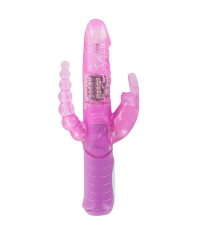 Vibrador dual con estimulador vaginal y anal