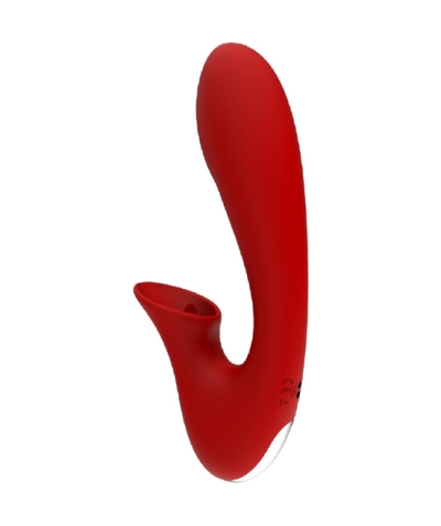 IRIS RED Vibrador con estimulador de clítoris y punto g