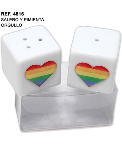 COZARON Set salero y pimentero mini, decoración lgbt