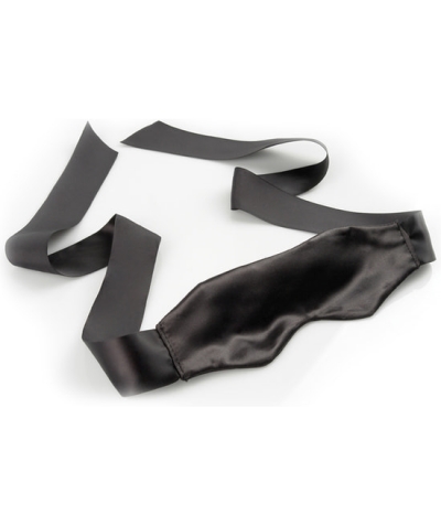 SATIN BLINDFOLD Máscara satinada negra para jugar